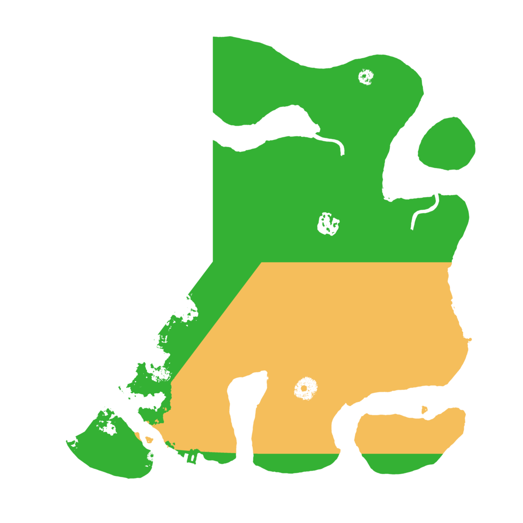 Biome Rust Map: Procedural Map, Size: 3500, Seed: 11451