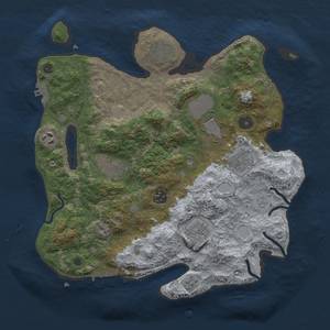 Thumbnail Rust Map: Procedural Map, Size: 3500, Seed: 111, 15 Monuments