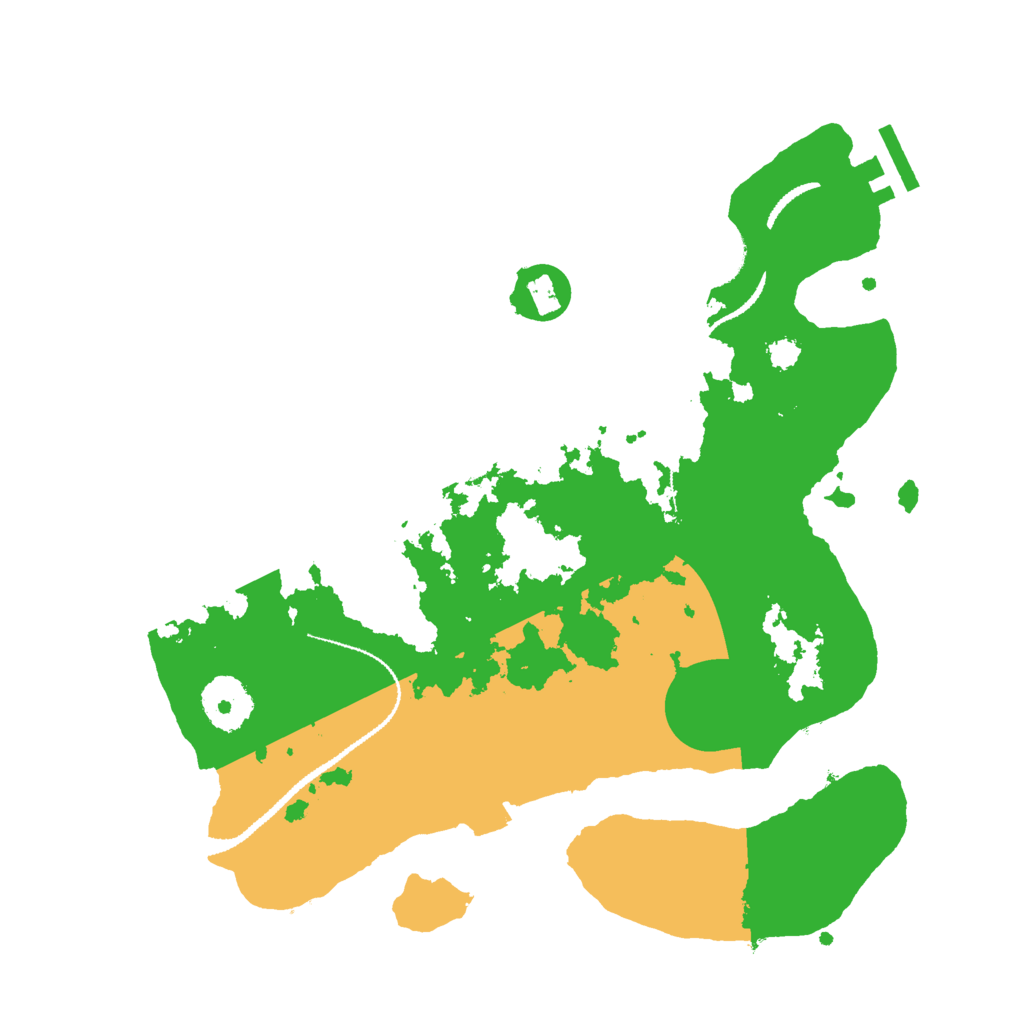 Biome Rust Map: Procedural Map, Size: 3000, Seed: 89517