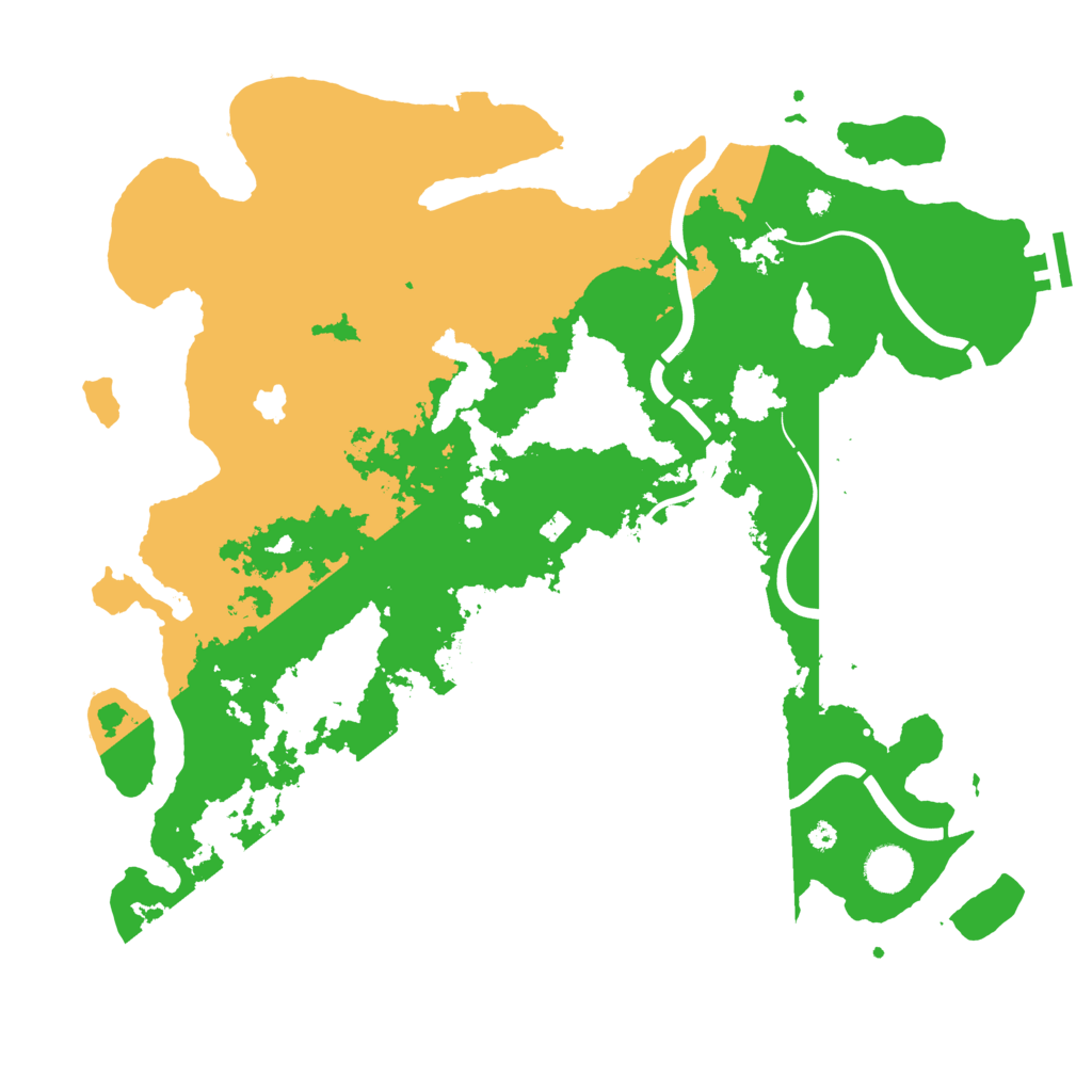 Biome Rust Map: Procedural Map, Size: 4000, Seed: 154493