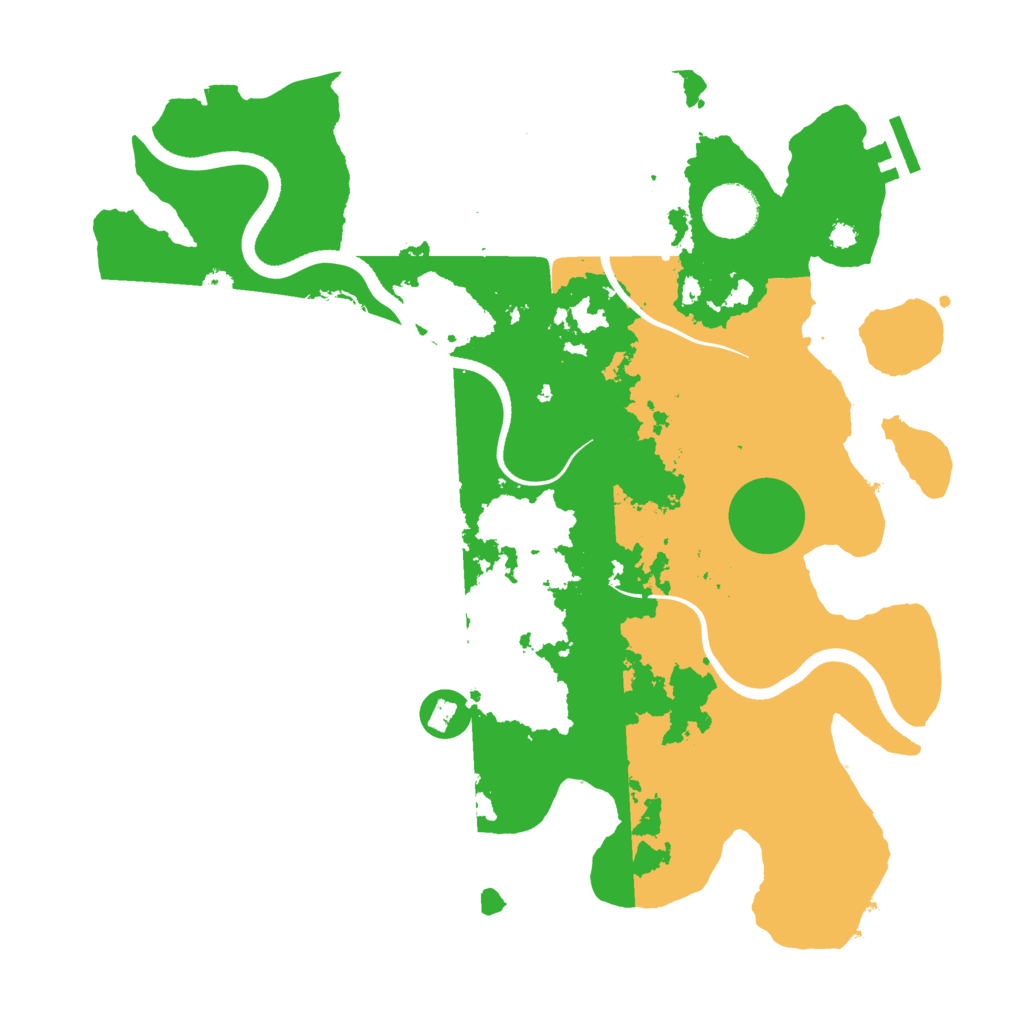Biome Rust Map: Procedural Map, Size: 3550, Seed: 393654