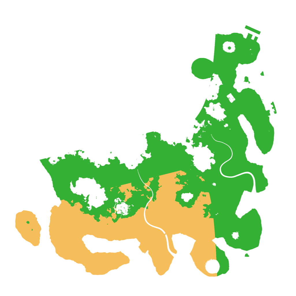 Biome Rust Map: Procedural Map, Size: 3700, Seed: 3926688