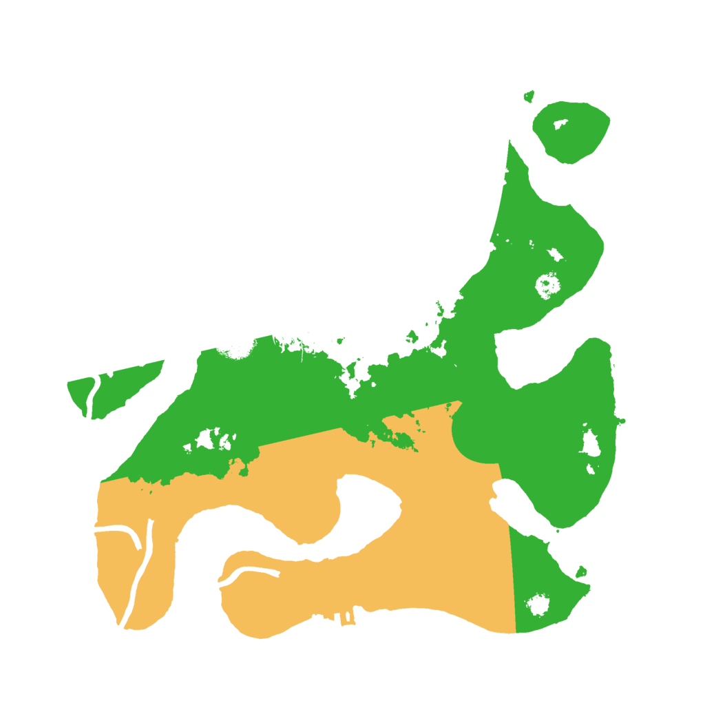 Biome Rust Map: Procedural Map, Size: 3000, Seed: 597516707