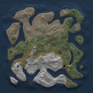 Thumbnail Rust Map: Procedural Map, Size: 4000, Seed: 330492046, 18 Monuments