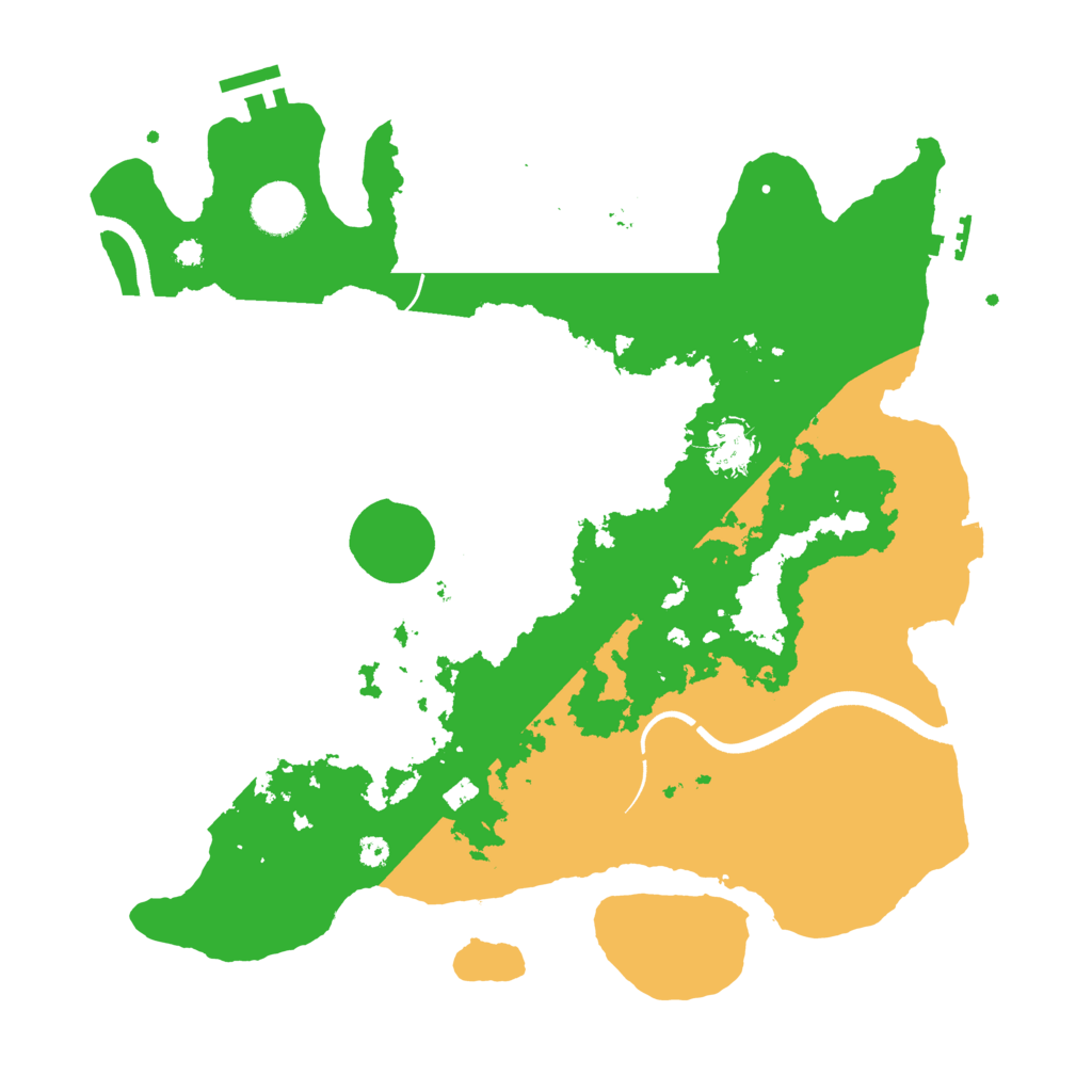 Biome Rust Map: Procedural Map, Size: 3600, Seed: 123321