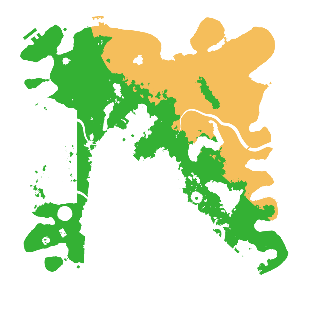 Biome Rust Map: Procedural Map, Size: 4000, Seed: 964686