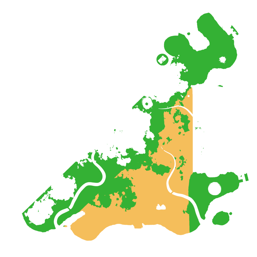 Biome Rust Map: Procedural Map, Size: 3550, Seed: 322046