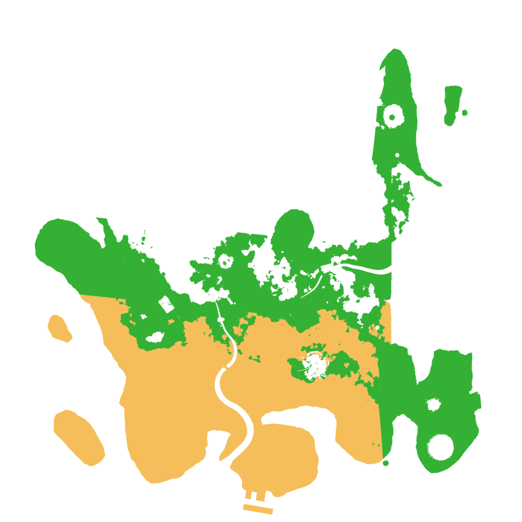 Biome Rust Map: Procedural Map, Size: 3550, Seed: 921856