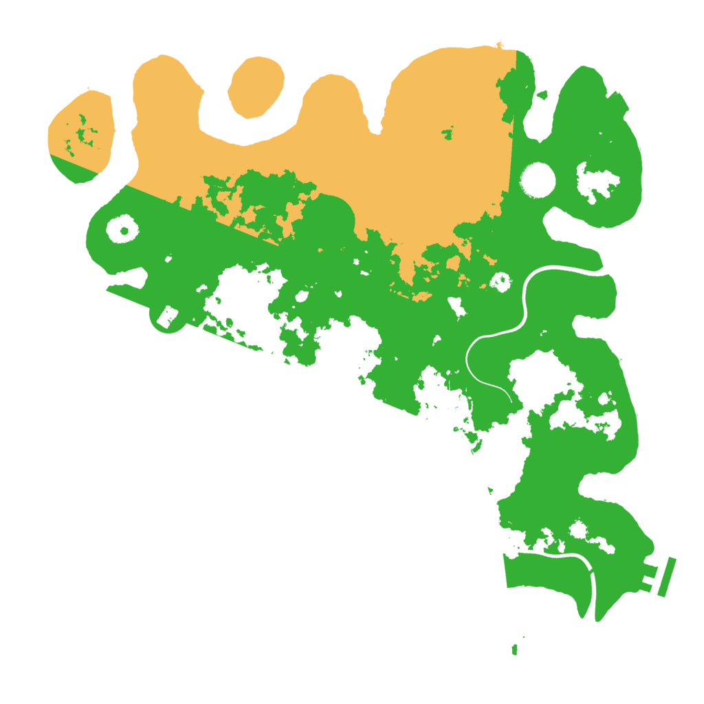 Biome Rust Map: Procedural Map, Size: 3550, Seed: 163197