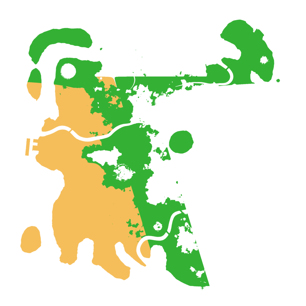 Biome Rust Map: Procedural Map, Size: 3600, Seed: 253656675