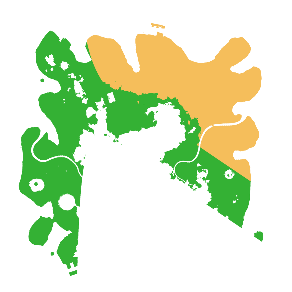 Biome Rust Map: Procedural Map, Size: 3150, Seed: 1579