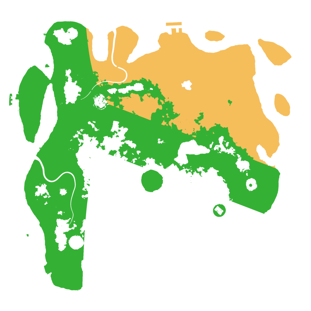 Biome Rust Map: Procedural Map, Size: 4000, Seed: 81300
