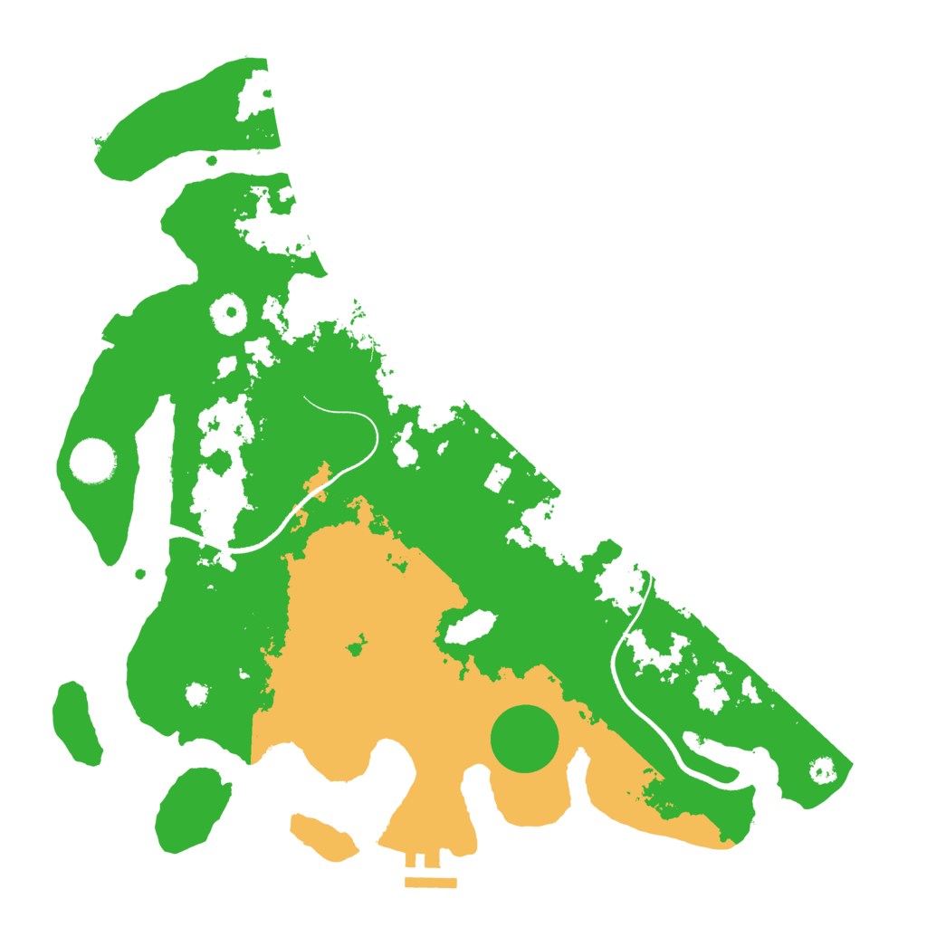 Biome Rust Map: Procedural Map, Size: 3600, Seed: 84191815