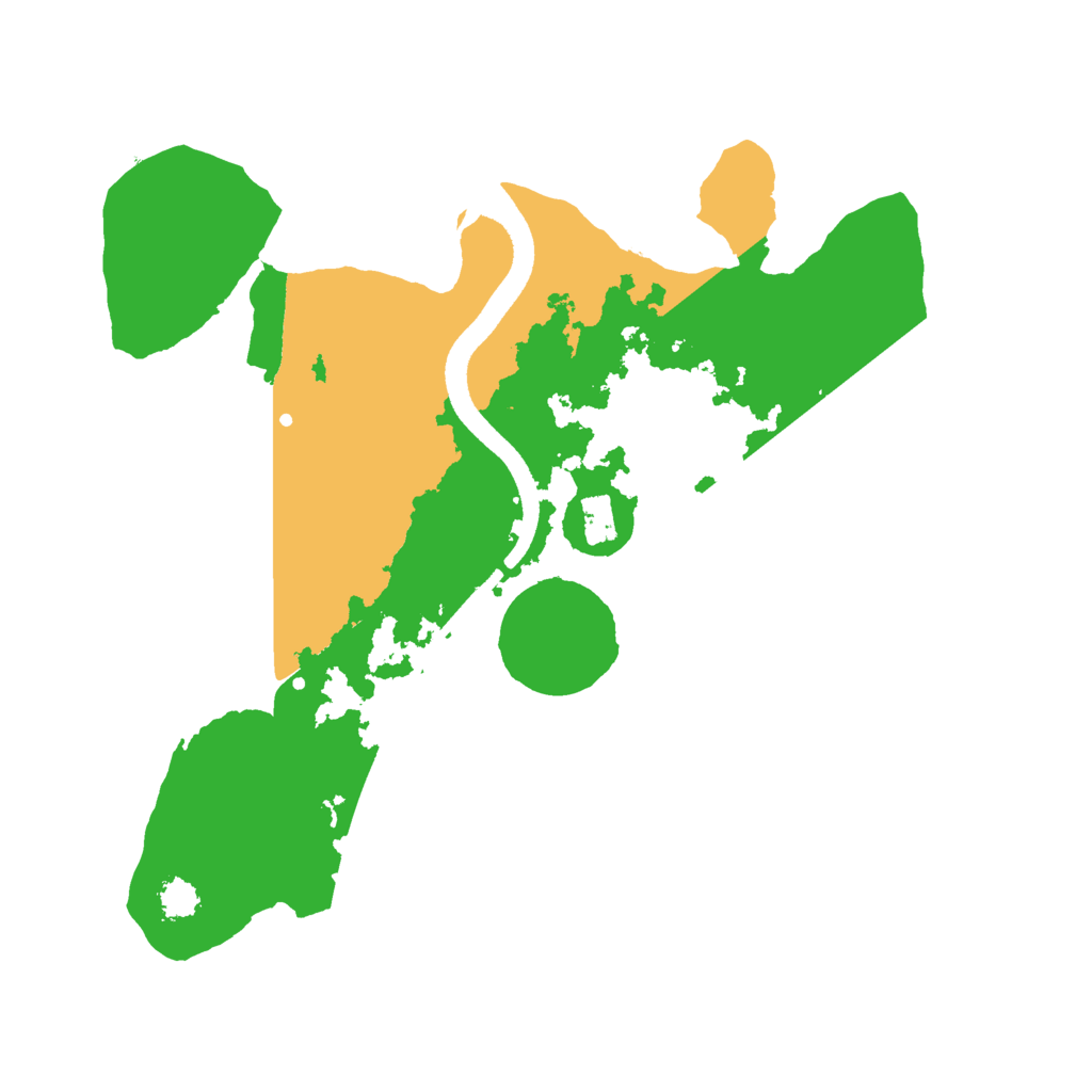 Biome Rust Map: Procedural Map, Size: 2500, Seed: 2008