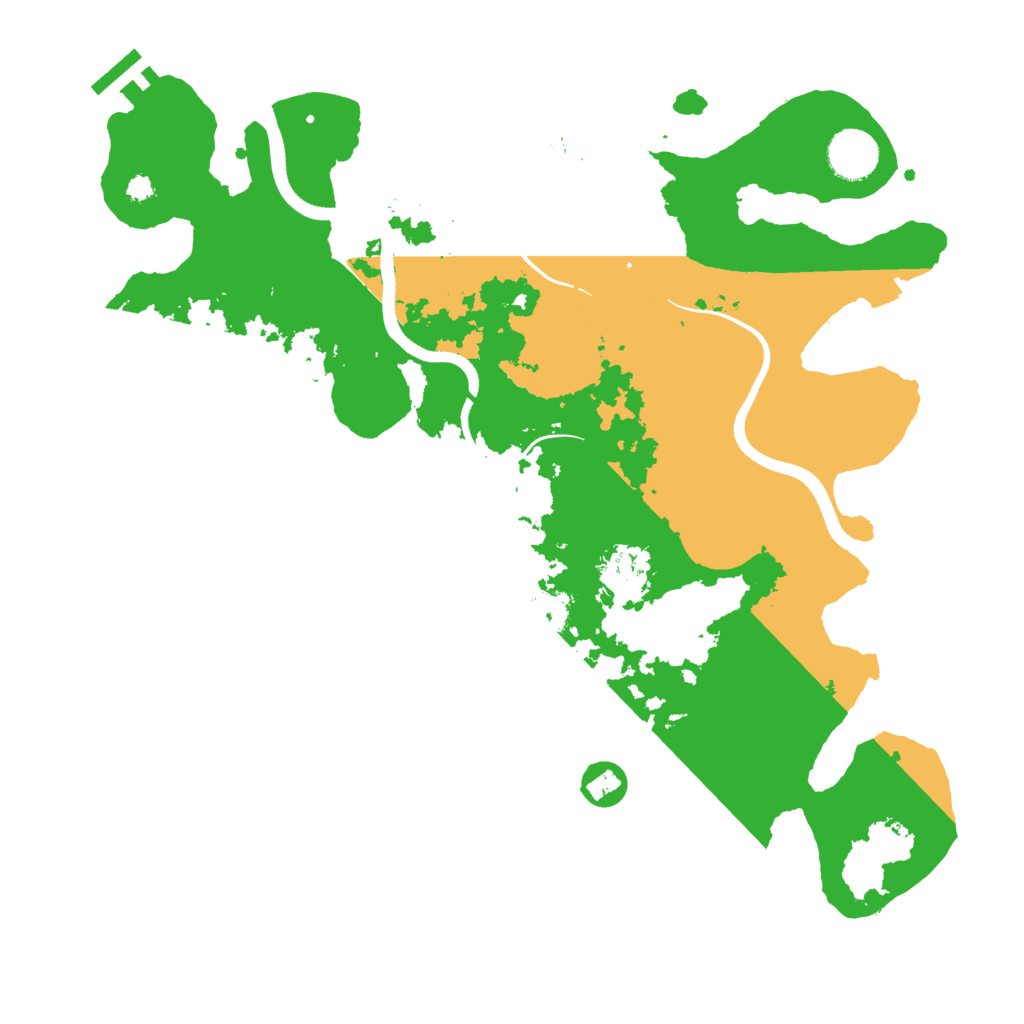 Biome Rust Map: Procedural Map, Size: 3550, Seed: 696632