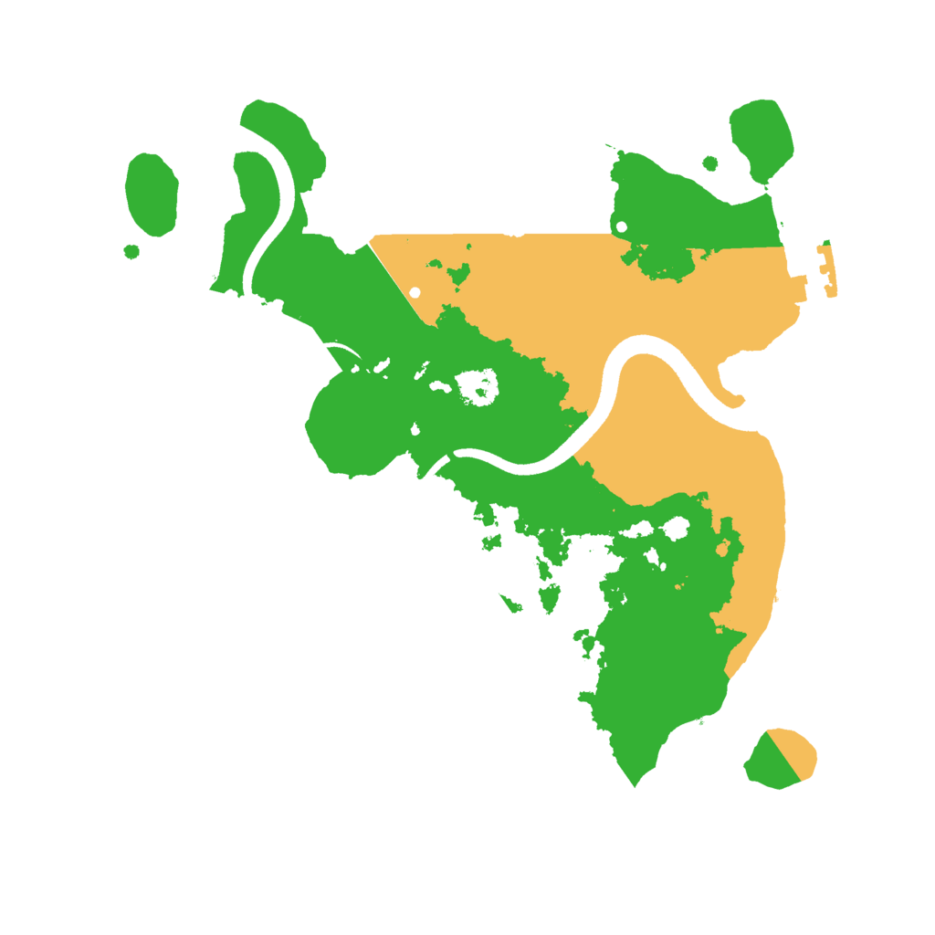 Biome Rust Map: Procedural Map, Size: 2500, Seed: 1142991519