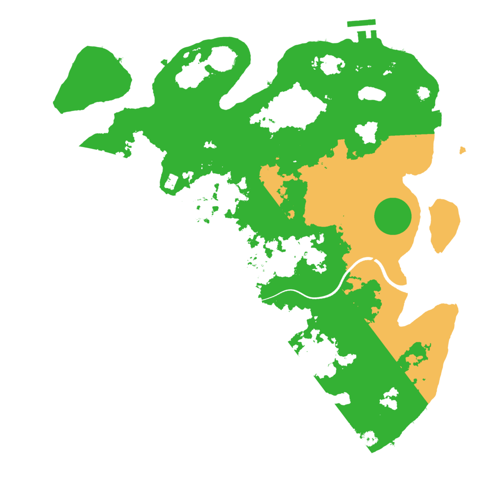 Biome Rust Map: Procedural Map, Size: 3550, Seed: 546493