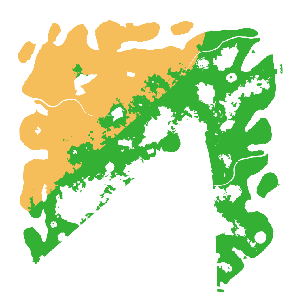 Biome Rust Map: Procedural Map, Size: 4500, Seed: 23423425