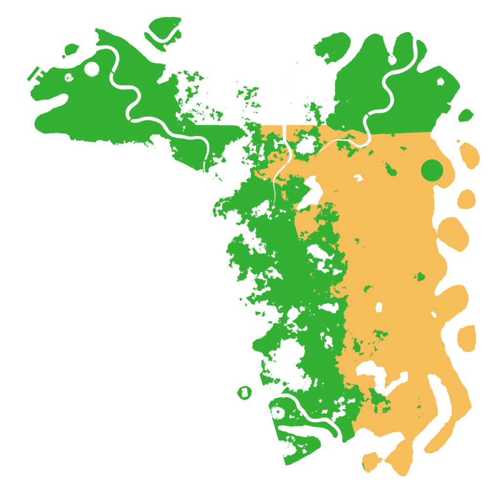 Biome Rust Map: Procedural Map, Size: 6000, Seed: 1160575142