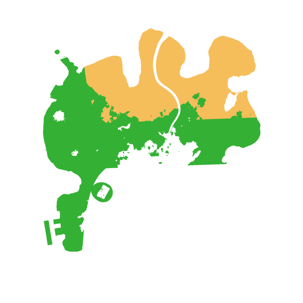 Biome Rust Map: Procedural Map, Size: 2500, Seed: 1524959107