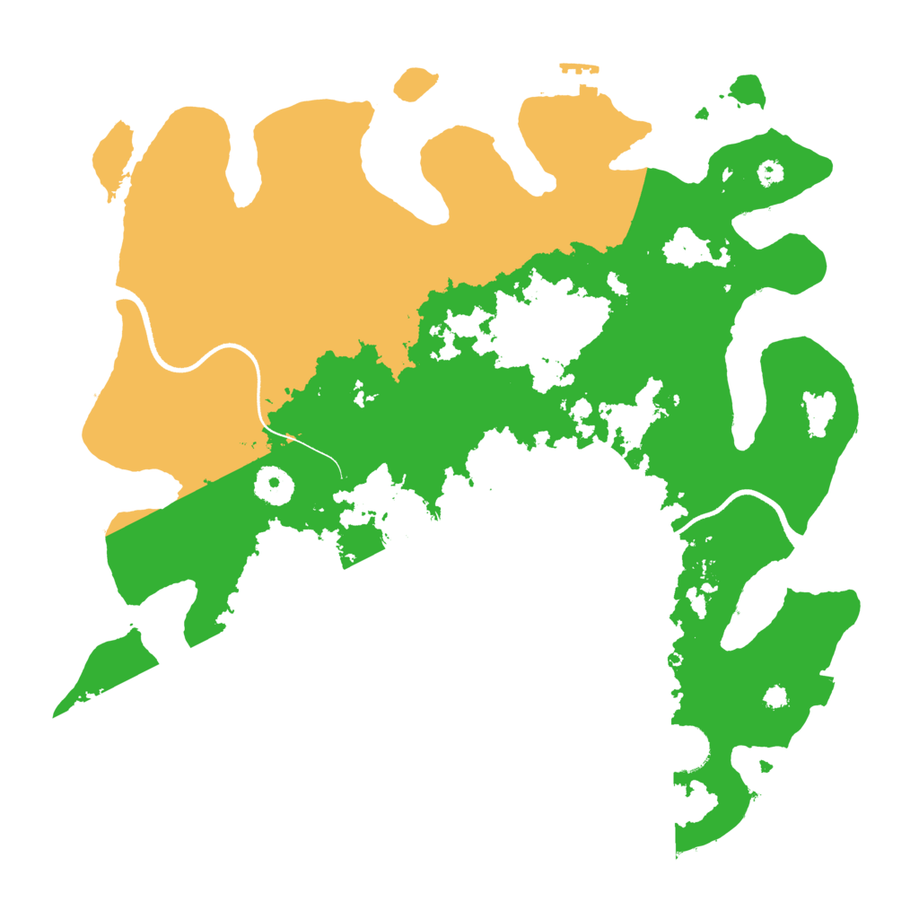 Biome Rust Map: Procedural Map, Size: 3550, Seed: 884884