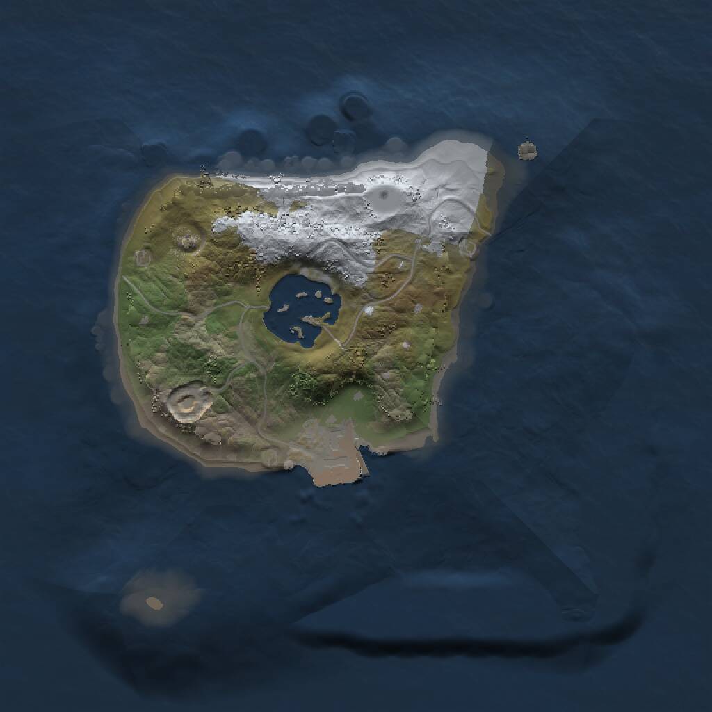 Rust Map: Procedural Map, Size: 1500, Seed: 159357, 2 Monuments