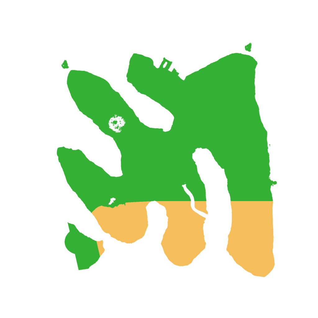 Biome Rust Map: Procedural Map, Size: 2000, Seed: 6124