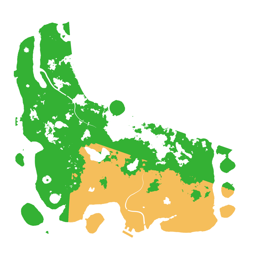 Biome Rust Map: Procedural Map, Size: 4500, Seed: 7527