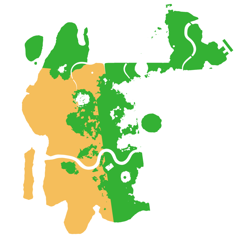 Biome Rust Map: Procedural Map, Size: 3550, Seed: 619543