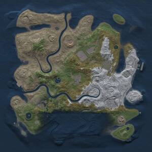Thumbnail Rust Map: Procedural Map, Size: 3800, Seed: 4, 15 Monuments
