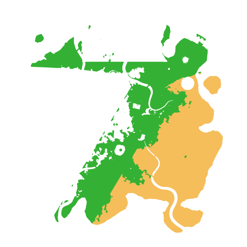 Biome Rust Map: Procedural Map, Size: 3500, Seed: 1239003948