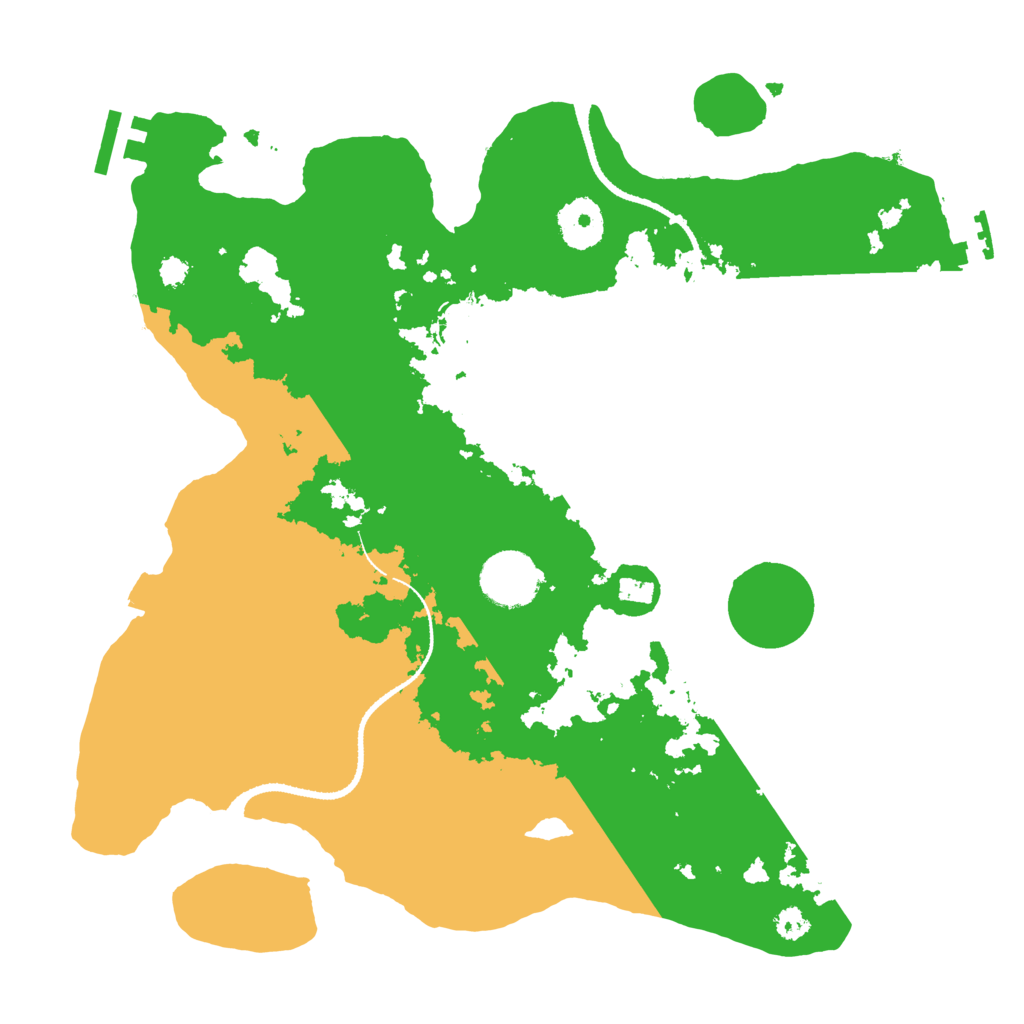Biome Rust Map: Procedural Map, Size: 3200, Seed: 949251059