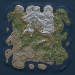 Thumbnail Rust Map: Procedural Map, Size: 4000, Seed: 82, 17 Monuments