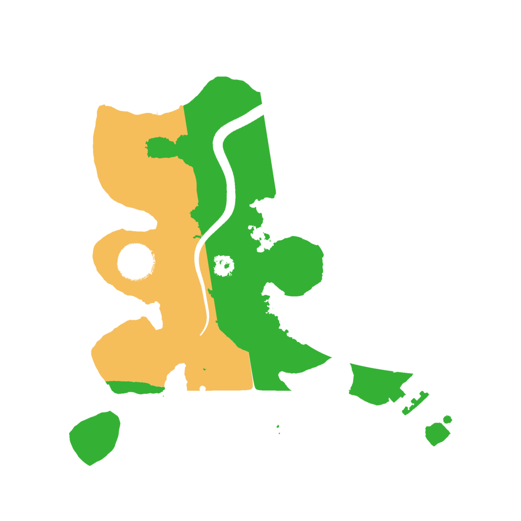 Biome Rust Map: Procedural Map, Size: 2500, Seed: 4096