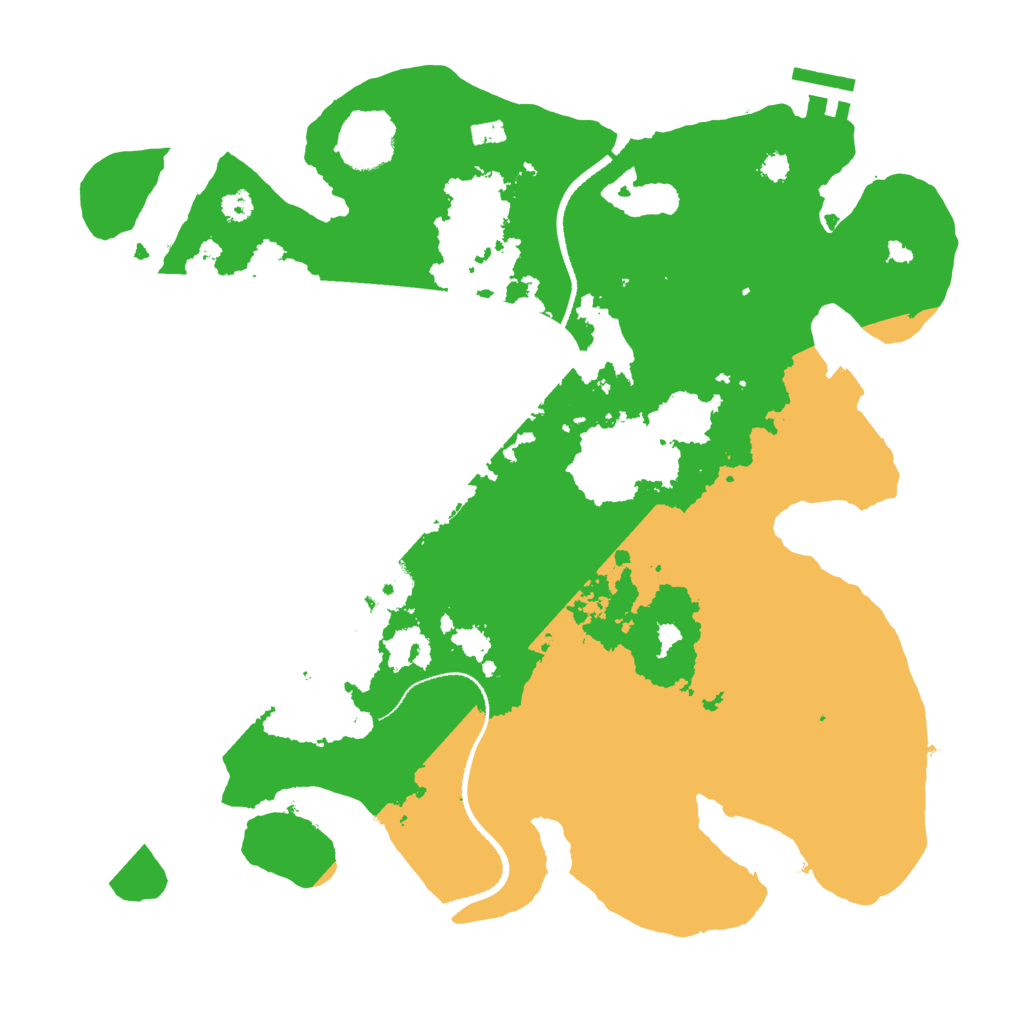 Biome Rust Map: Procedural Map, Size: 3300, Seed: 2