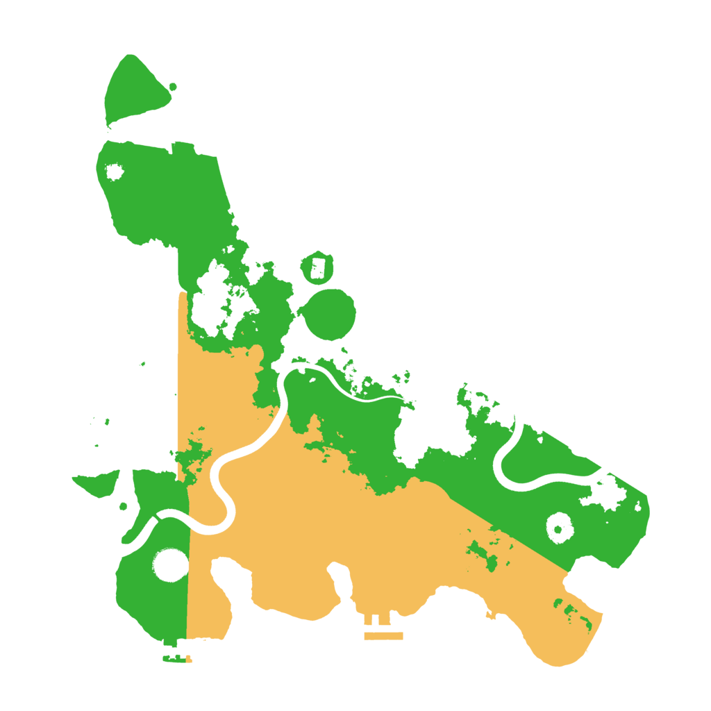 Biome Rust Map: Procedural Map, Size: 3700, Seed: 99
