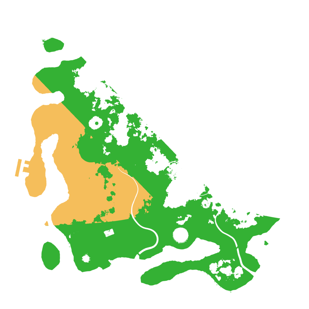 Biome Rust Map: Procedural Map, Size: 3550, Seed: 570542