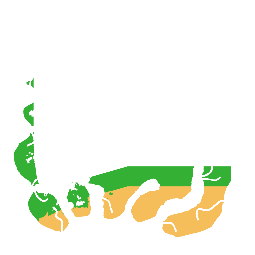 Biome Rust Map: Procedural Map, Size: 3400, Seed: 694262974