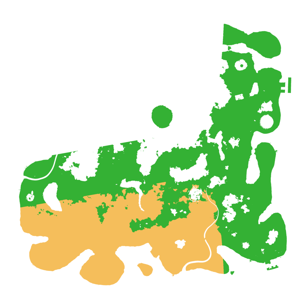 Biome Rust Map: Procedural Map, Size: 4000, Seed: 455603