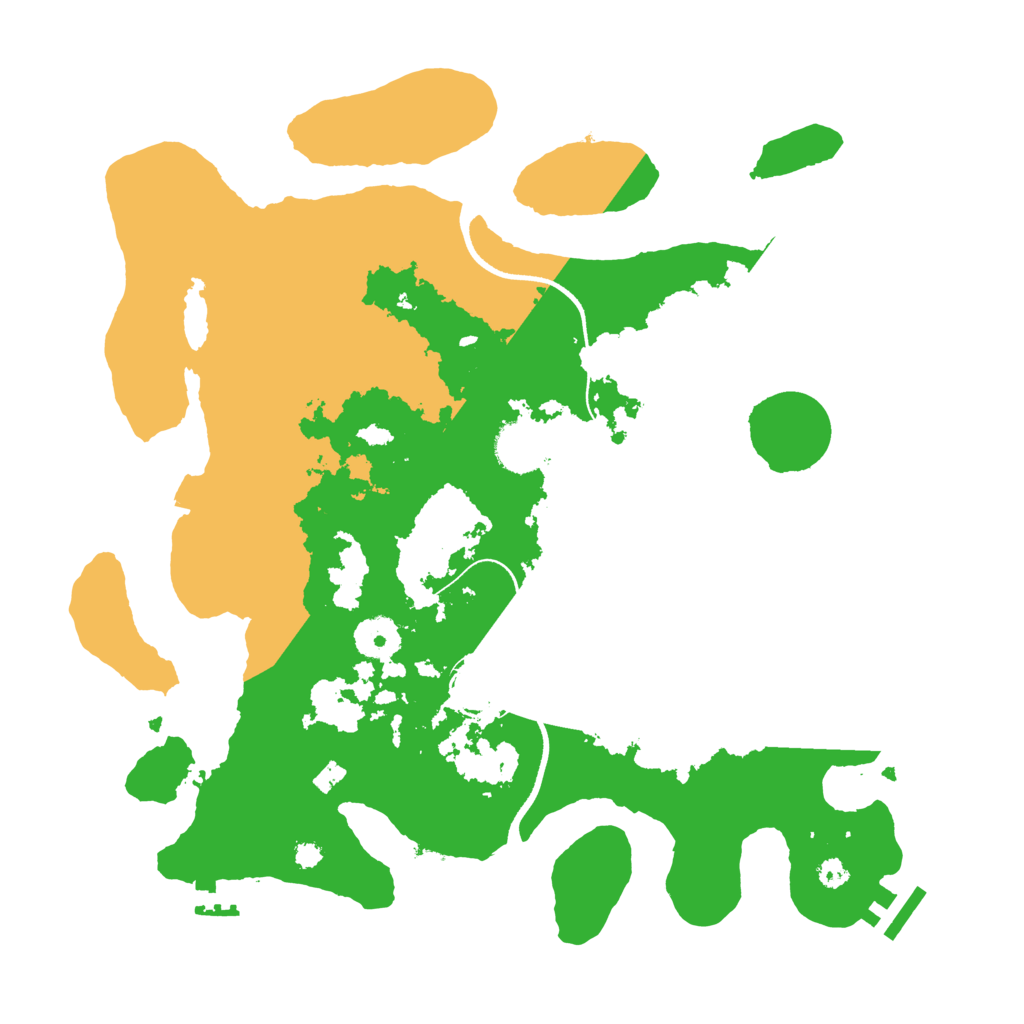 Biome Rust Map: Procedural Map, Size: 3500, Seed: 128