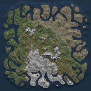 Thumbnail Rust Map: Procedural Map, Size: 6000, Seed: 8675309, 18 Monuments