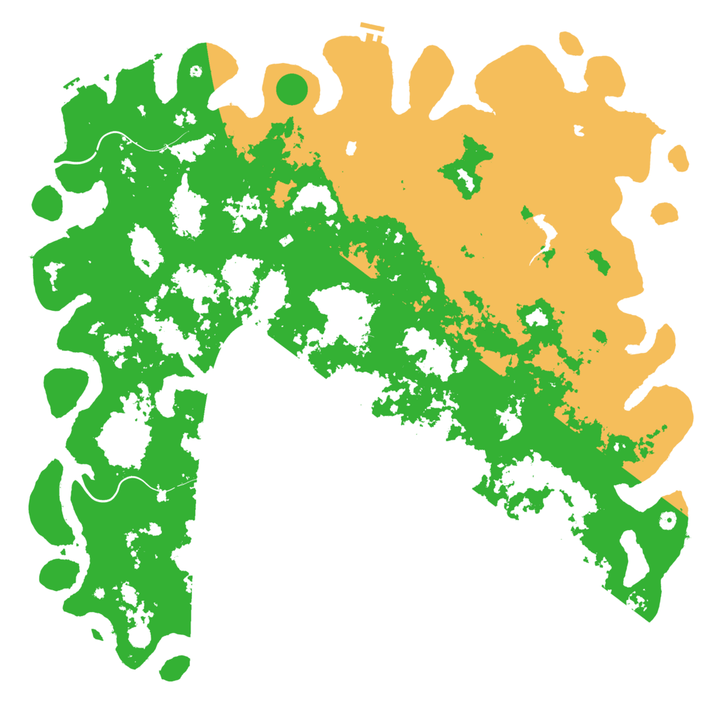 Biome Rust Map: Procedural Map, Size: 6000, Seed: 8675309