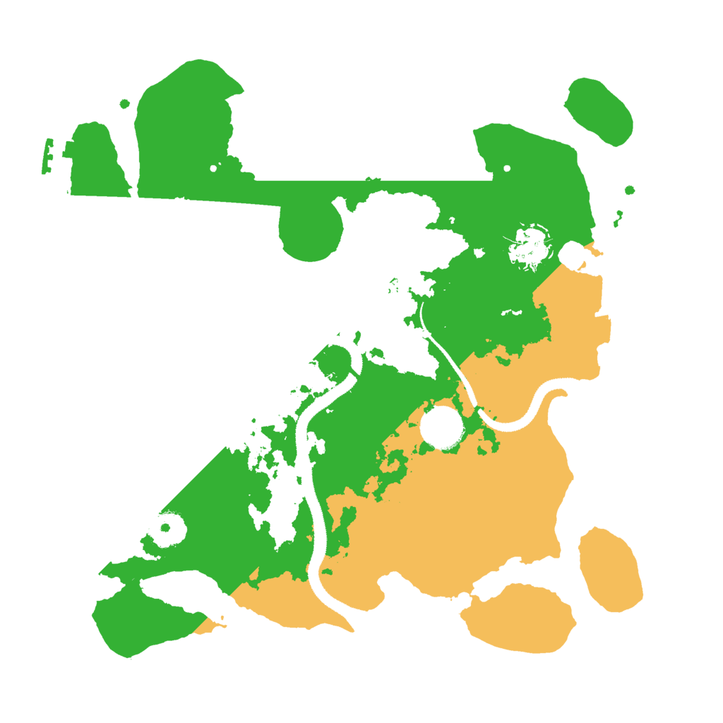 Biome Rust Map: Procedural Map, Size: 3050, Seed: 8008135