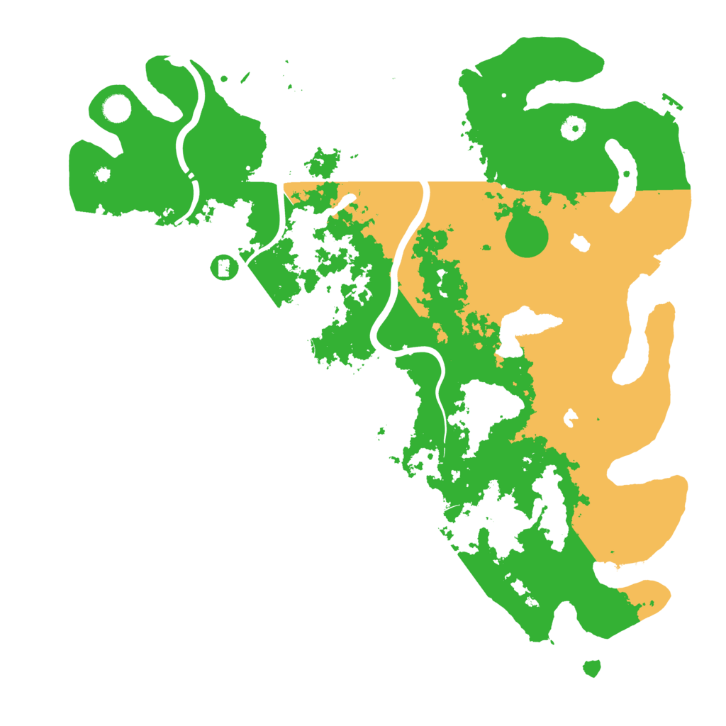 Biome Rust Map: Procedural Map, Size: 4500, Seed: 6969