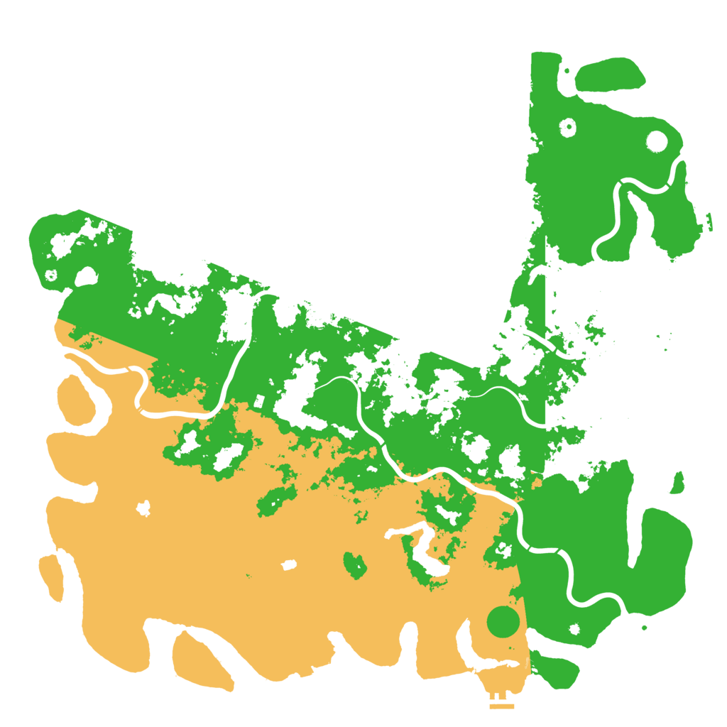 Biome Rust Map: Procedural Map, Size: 6000, Seed: 68084902