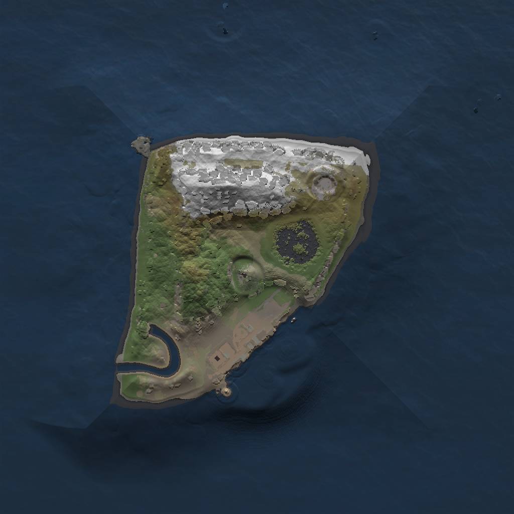 Rust Map: Procedural Map, Size: 1250, Seed: 950, 5 Monuments