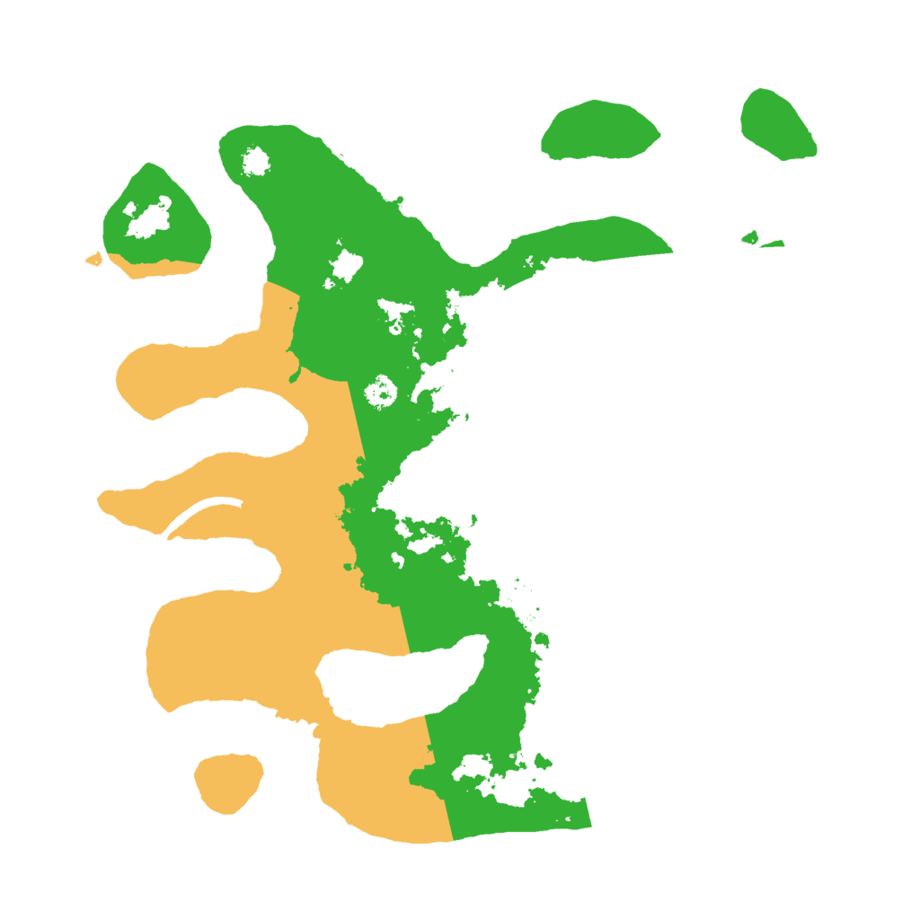 Biome Rust Map: Procedural Map, Size: 3000, Seed: 6612121