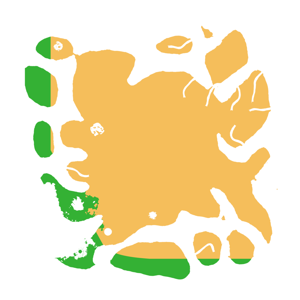 Biome Rust Map: Procedural Map, Size: 3500, Seed: 747552120