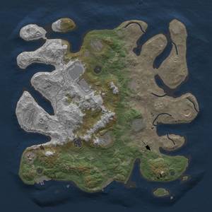 Thumbnail Rust Map: Procedural Map, Size: 4000, Seed: 106, 18 Monuments