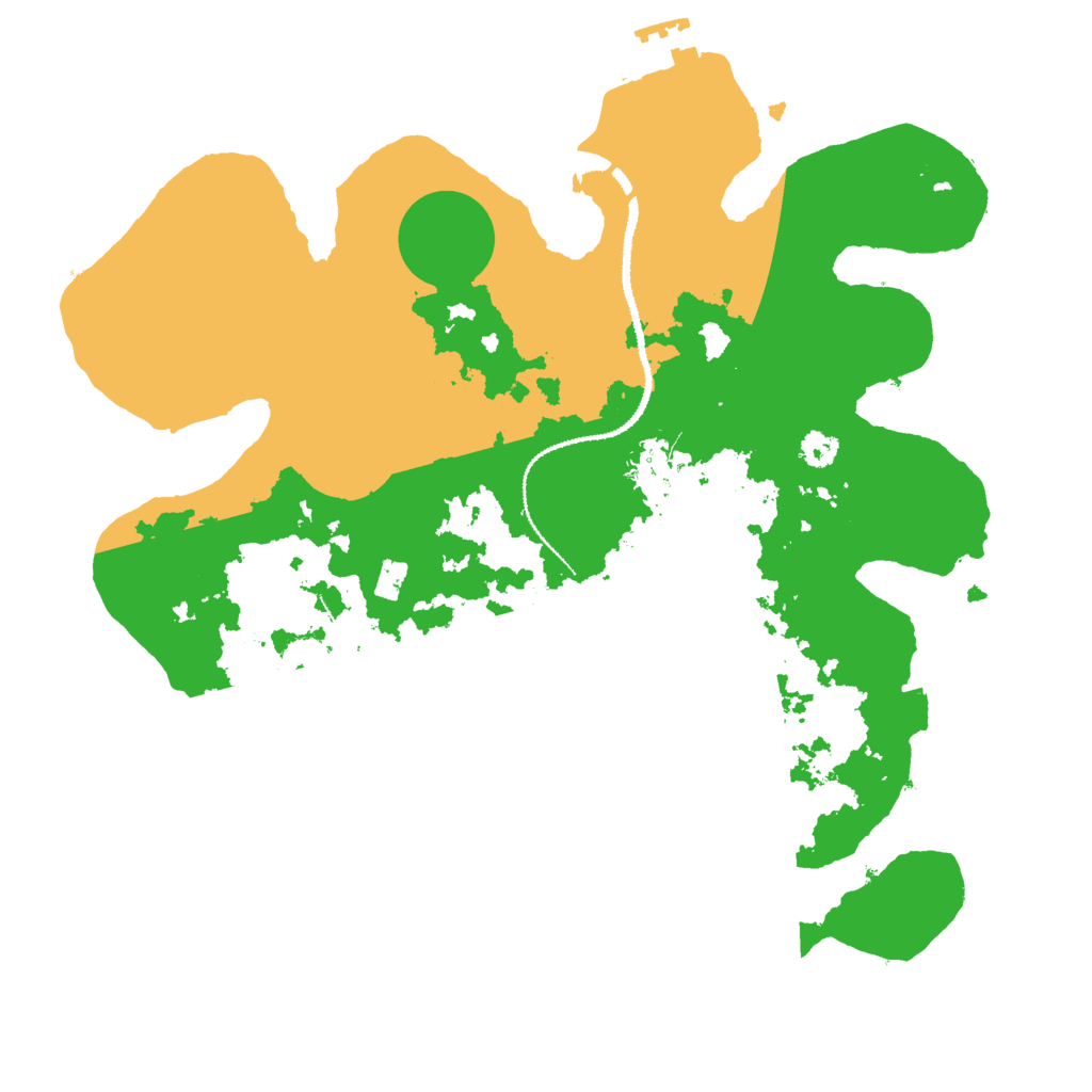Biome Rust Map: Procedural Map, Size: 3000, Seed: 23636062